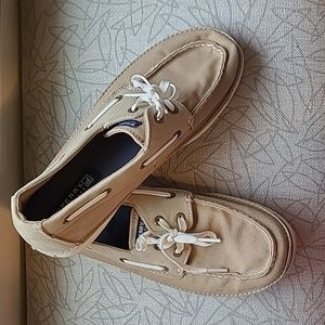 Sperry Topsider Cruz Tan Canvas